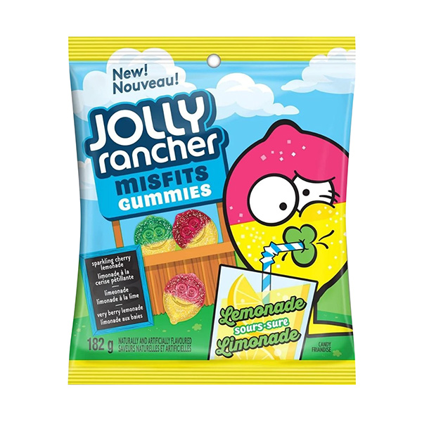 Jolly Rancher Misfits Gummies Assorted Lemon Flavors Exotic Sweets 0197